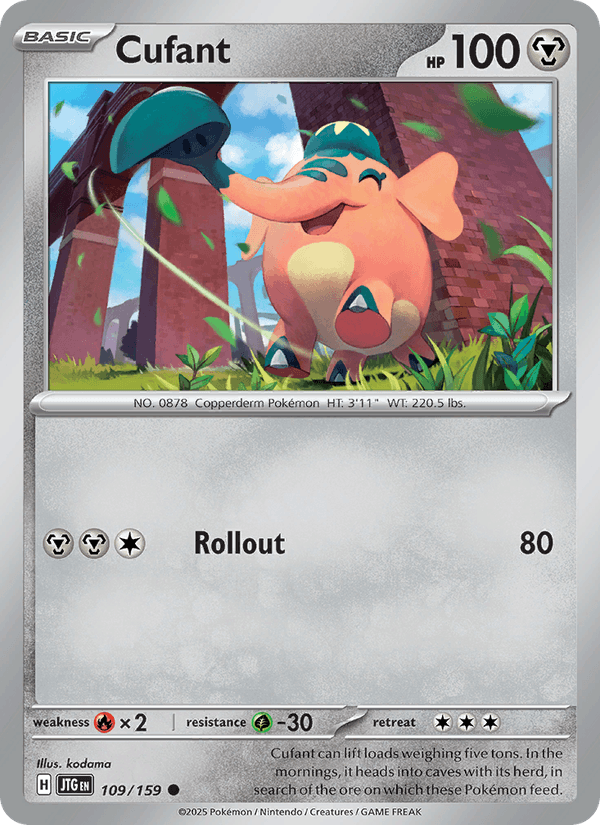 Cufant 109/159 Journey Together English Pokémon card