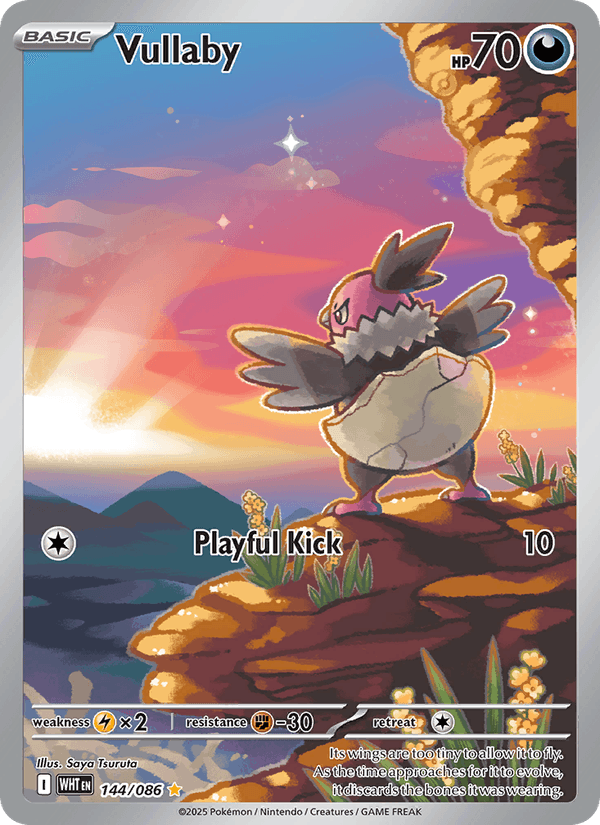 Vullaby 144/86 White Flare English Pokémon card