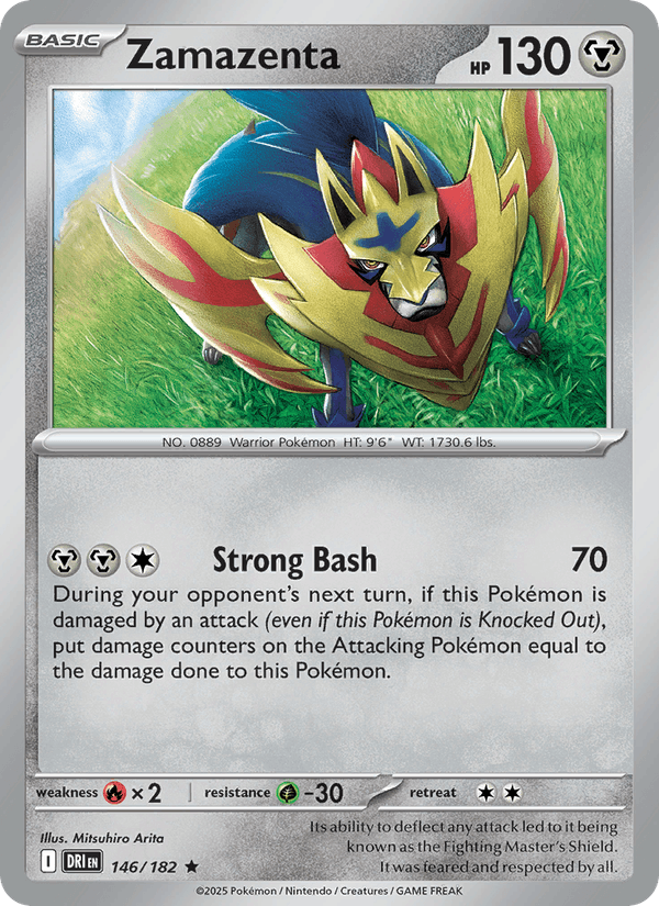 Zamazenta 146/182 Destined Rivals English Pokémon card