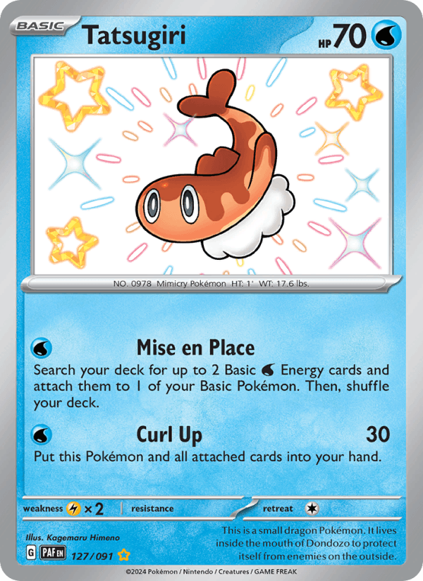 Tatsugiri 127/91 Paldean Fates English Pokémon card