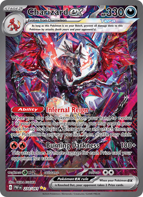 Charizard ex 234/91 Paldean Fates English Pokémon card
