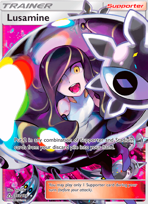 Lusamine 153/156 Ultra Prism English Pokémon card