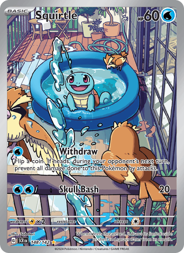 Squirtle 148/142 Stellar Crown English Pokémon card