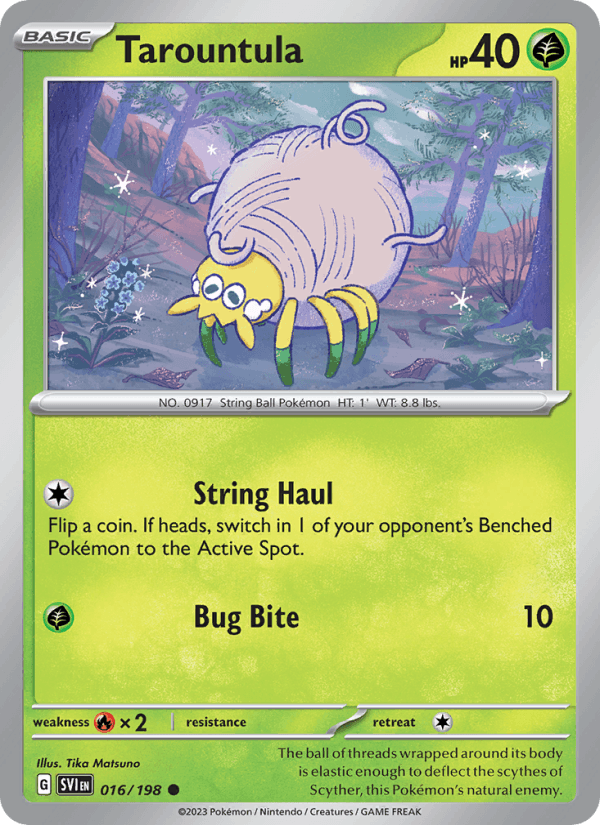 Tarountula 16/198 Scarlet & Violet English Pokémon card