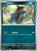 Deino 138/193 Paldea Evolved English Pokémon card