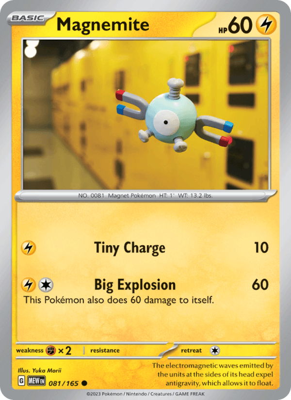 Magnemite 81/165 151 English Pokémon card