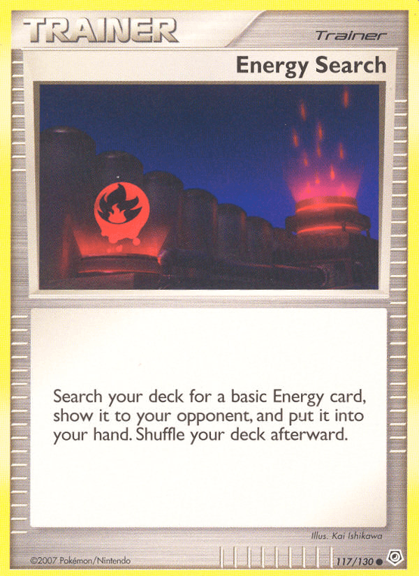 Energy Search 117/130 Diamond & Pearl English Pokémon card
