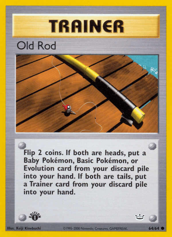 Old Rod 64 Neo Revelation English Pokemon card