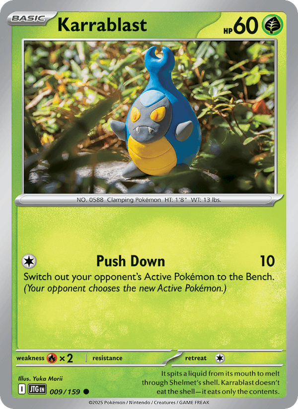 Karrablast 9/159 Journey Together English Pokémon card