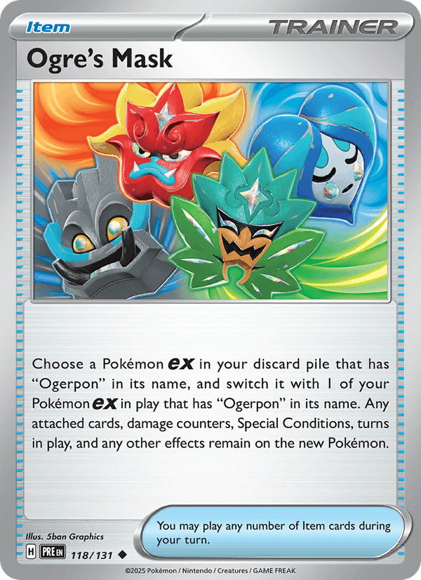 Ogre's Mask 118/131 Prismatic Evolutions English Pokémon card