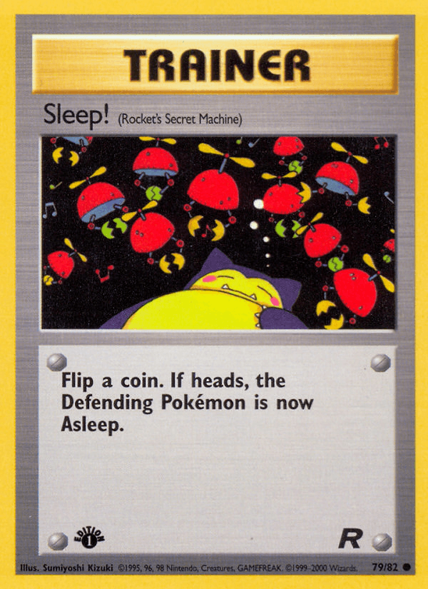 Sleep! 79/82 Team Rocket English Pokémon card