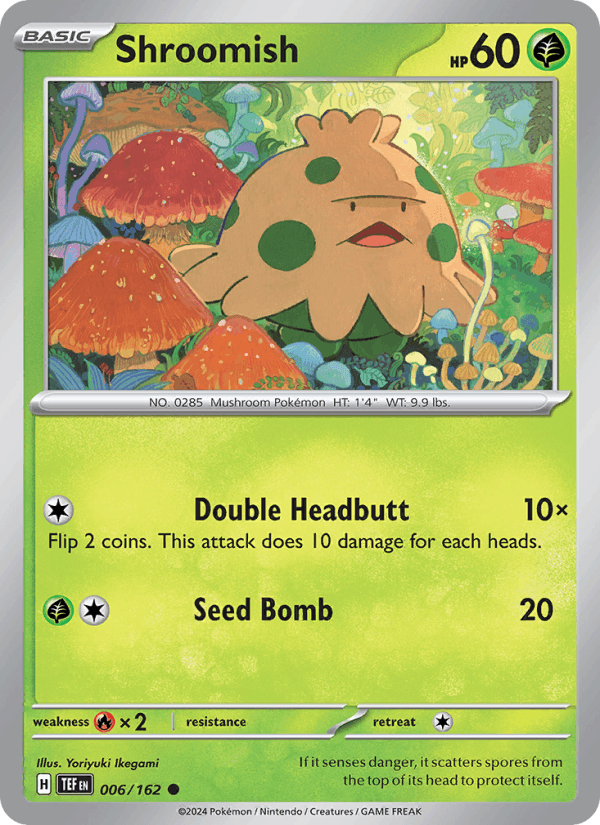 Shroomish 6/162 Temporal Forces English Pokémon card