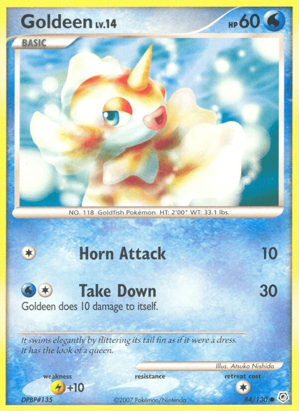 Goldeen 84/130 Diamond & Pearl English Pokémon card