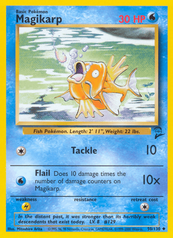 Magikarp 50/130 Base Set 2 English Pokémon card