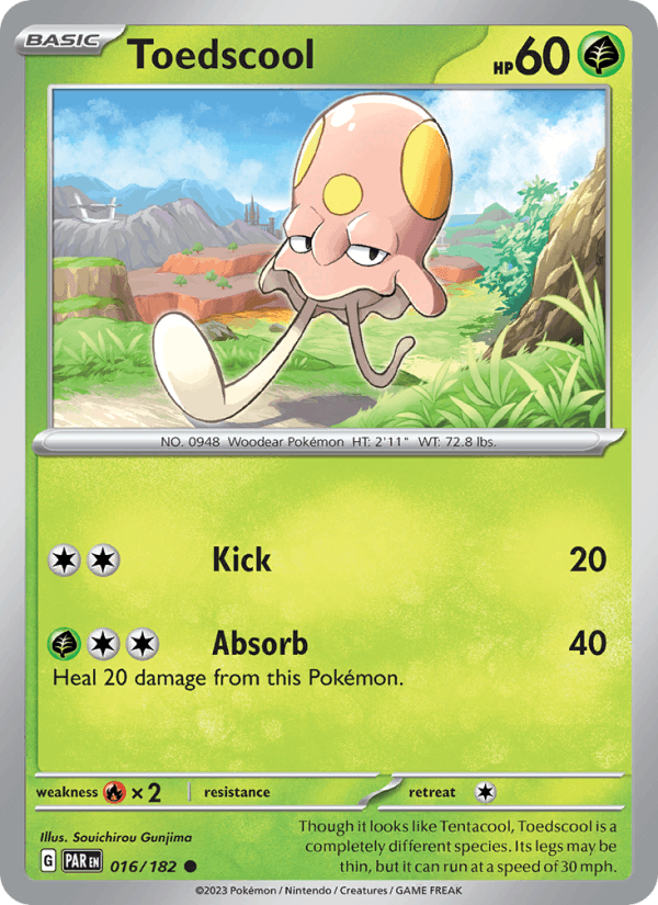 Toedscool 16/182 Paradox Rift English Pokémon card