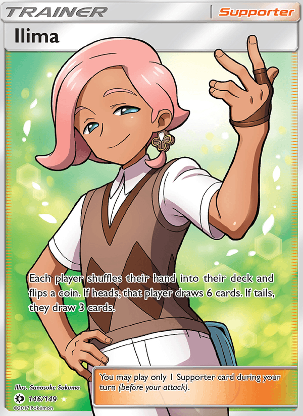 Ilima 146/149 Sun & Moon Base Set English Pokémon card