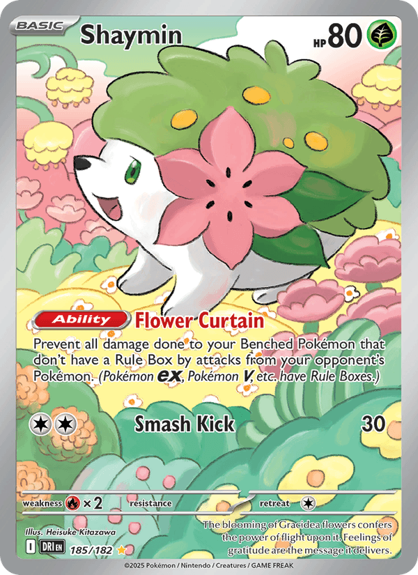 Shaymin 185/182 Destined Rivals English Pokémon card