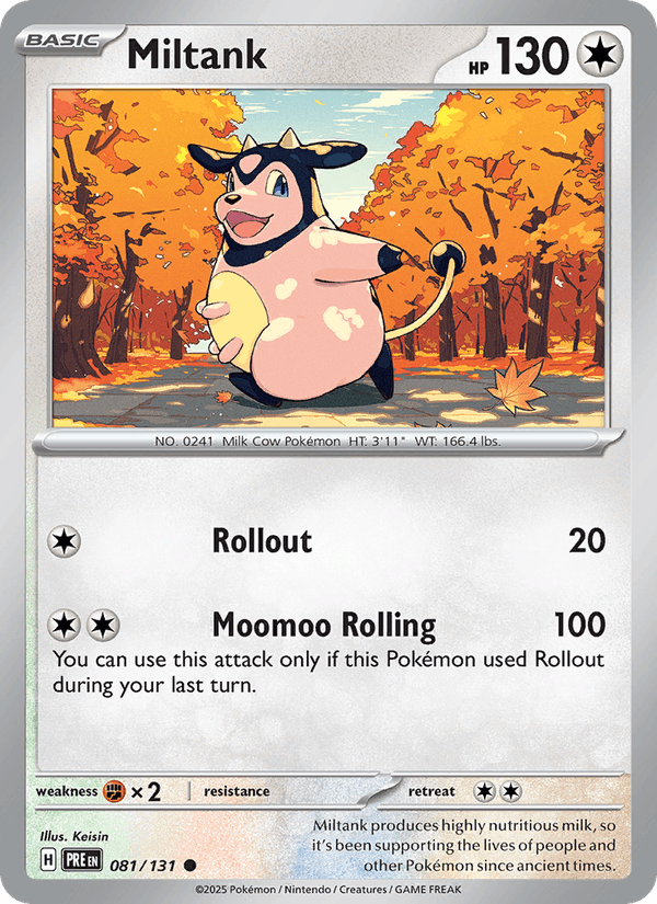 Miltank 81/131 Prismatic Evolutions English Pokémon card