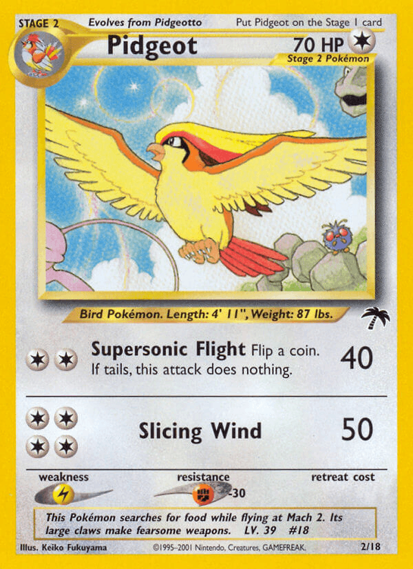 Pidgeot 2 Southern Islands English Pokemon card