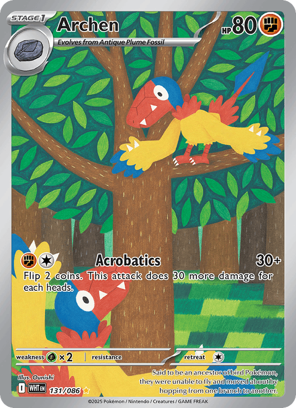 Archen 131/86 White Flare English Pokémon card