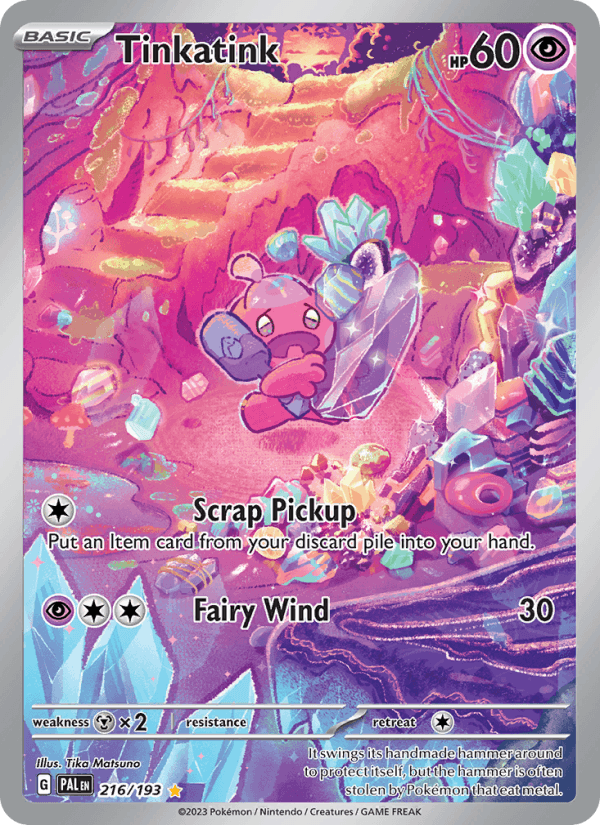 Tinkatink 216/193 Paldea Evolved English Pokémon card