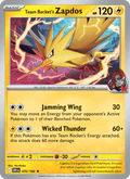 Team Rocket's Zapdos 70/182 Destined Rivals English Pokémon card