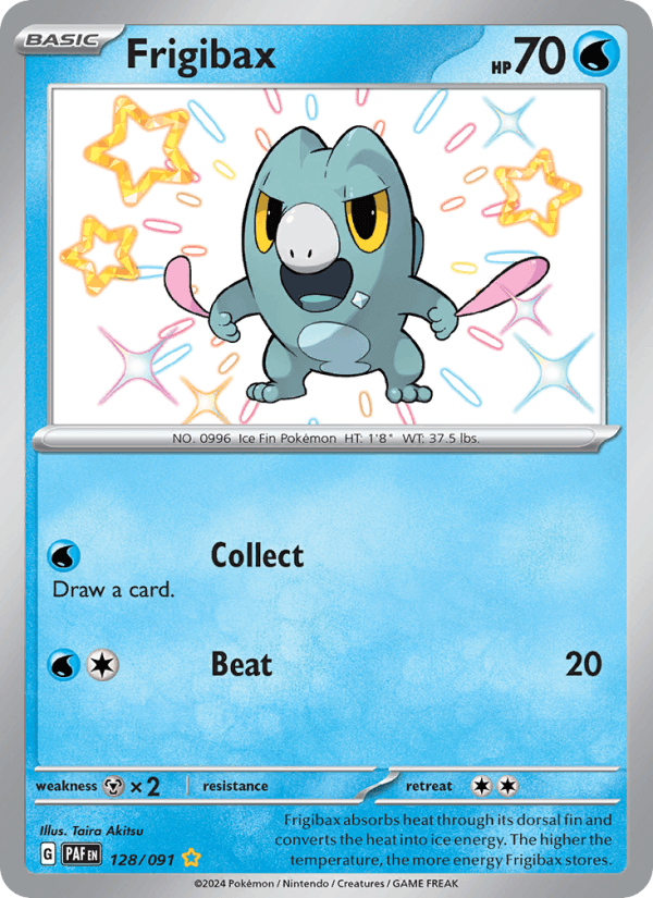Frigibax 128/91 Paldean Fates English Pokémon card