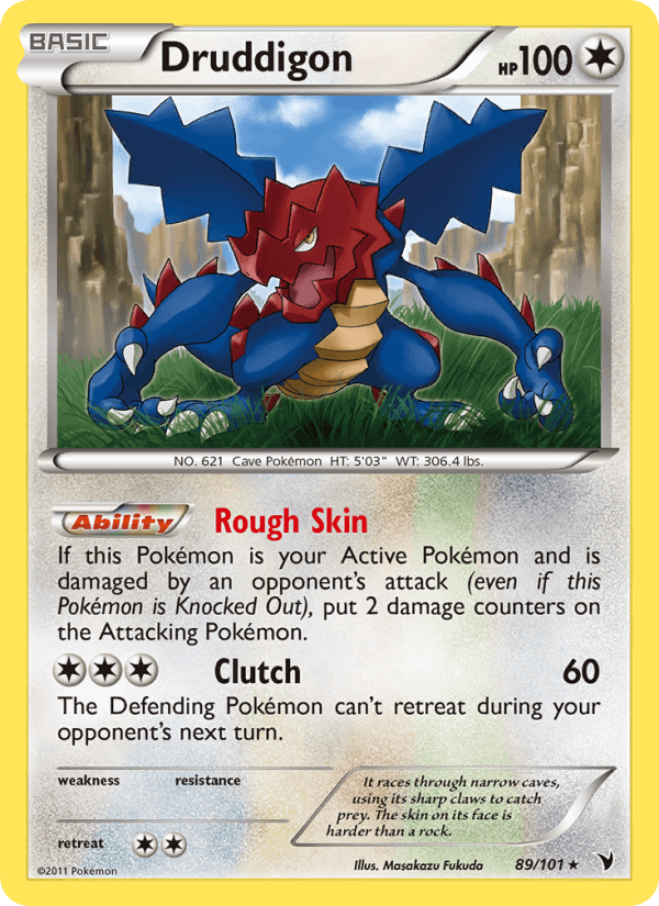 Druddigon 89/101 Noble Victories English Pokémon card