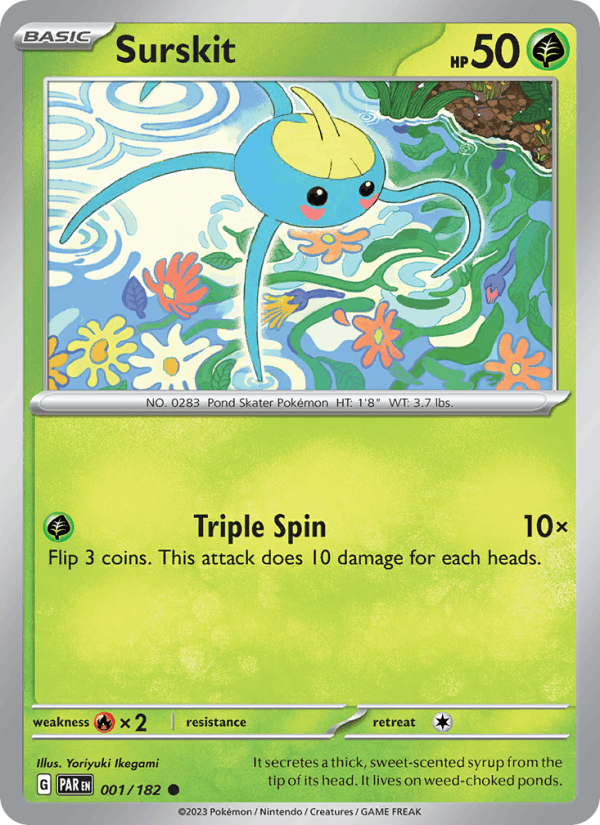 Surskit 1/182 Paradox Rift English Pokémon card