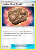 Unidentified Fossil 134/156 Ultra Prism English Pokémon card