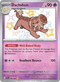 Dachsbun 161/91 Paldean Fates English Pokémon card