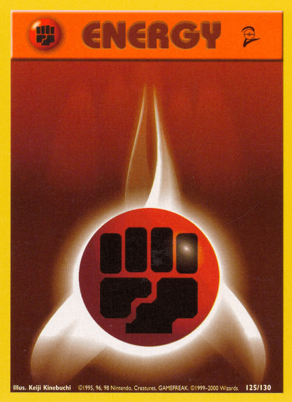 Fighting Energy 125/130 Base Set 2 English Pokémon card