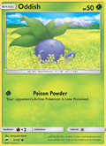 Oddish 4/147 Burning Shadows English Pokémon card