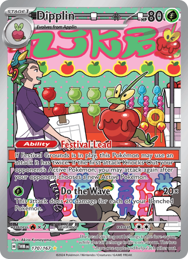 Dipplin 170/167 Twilight Masquerade English Pokémon card
