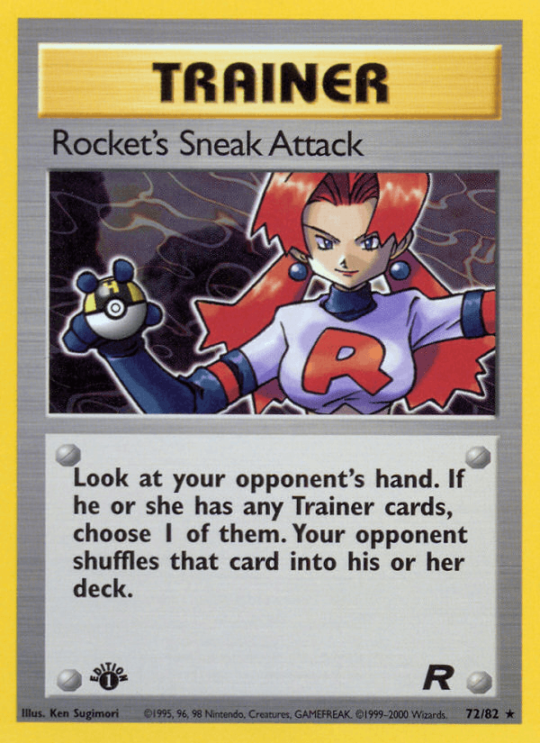 Rocket's Sneak Attack 72/82 Team Rocket English Pokémon card