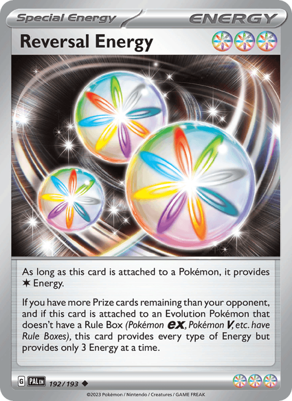 Reversal Energy 192/193 Paldea Evolved English Pokémon card