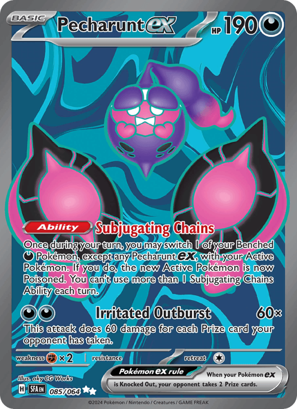Pecharunt ex 85/64 Shrouded Fable English Pokémon card