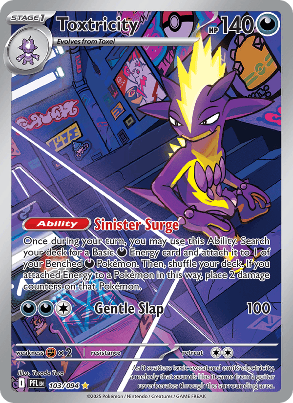 Toxtricity 103/94 Phantasmal Flames English Pokémon card