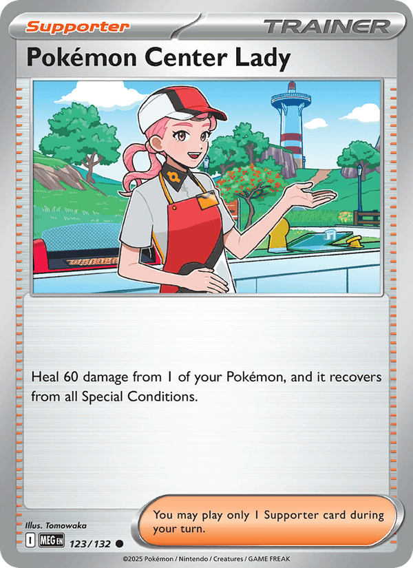 Pokémon Center Lady 123/132 Mega Evolution English Pokémon card