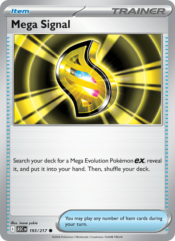 Mega Signal 193/217 Ascended Heroes English Pokémon card