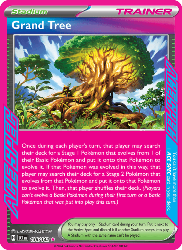 Grand Tree 136/142 Stellar Crown English Pokémon card