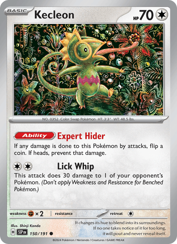 Kecleon 150/191 Surging Sparks English Pokémon card