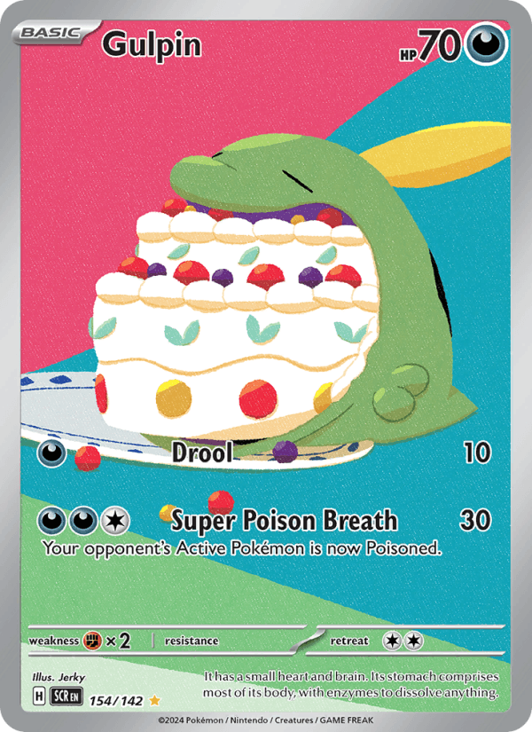 Gulpin 154/142 Stellar Crown English Pokémon card