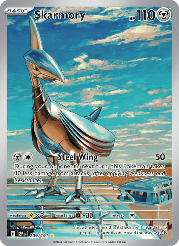 Skarmory 209/191 Surging Sparks English Pokémon card