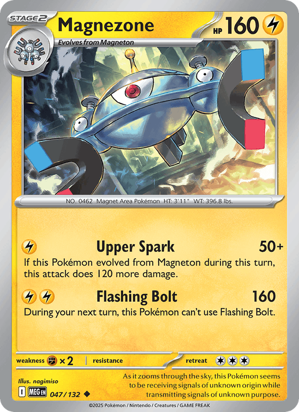 Magnezone 47/132 Mega Evolution English Pokémon card