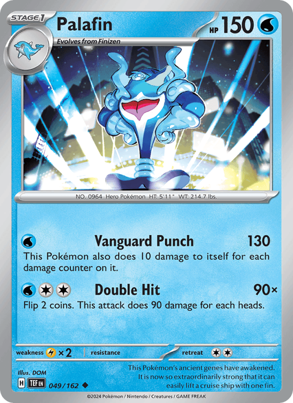 Palafin 49/162 Temporal Forces English Pokémon card