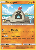 Sandygast 74/149 Sun & Moon Base Set English Pokémon card