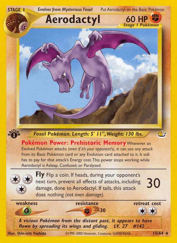 Aerodactyl 15 Neo Revelation English Pokemon card