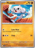 Meditite 78/142 Stellar Crown English Pokémon card