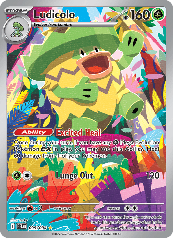 Ludicolo 95/94 Phantasmal Flames English Pokémon card